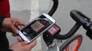 a QR code with a portion being covered